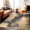 World Rug Gallery Abstract Design Distressed Non Shedding Soft Area Rug 5' x 7' Yellow 392YELLOW5x7 - alternate 2
